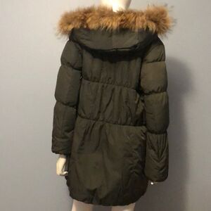 Sisley S/M Puffy Coat W hood and detachable fur